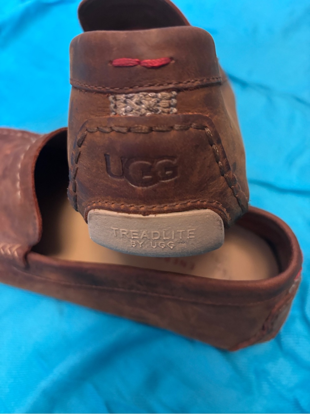 UGG Ascor Brown Leather Treadlite Loafers